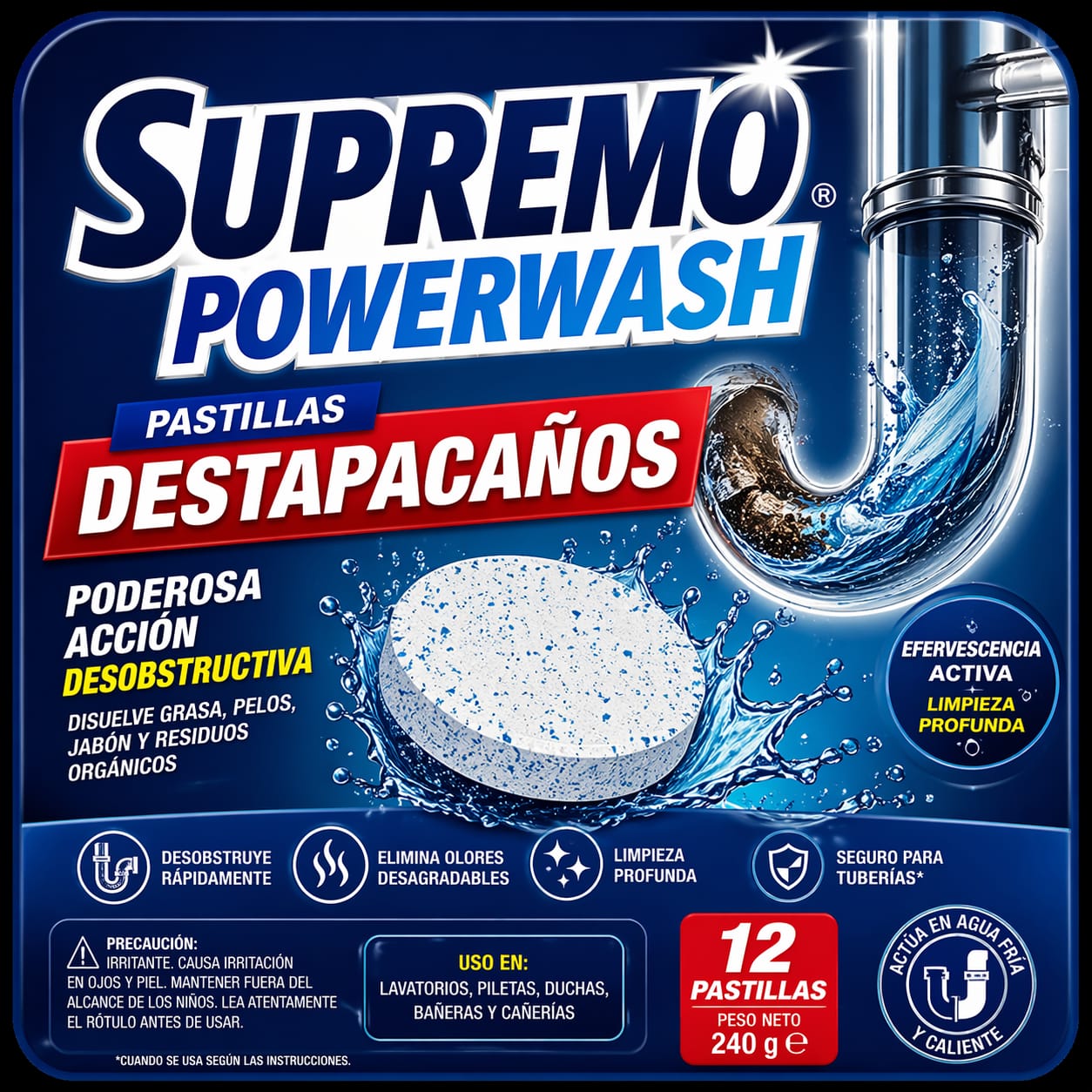 DESTAPA CAÑERIAS